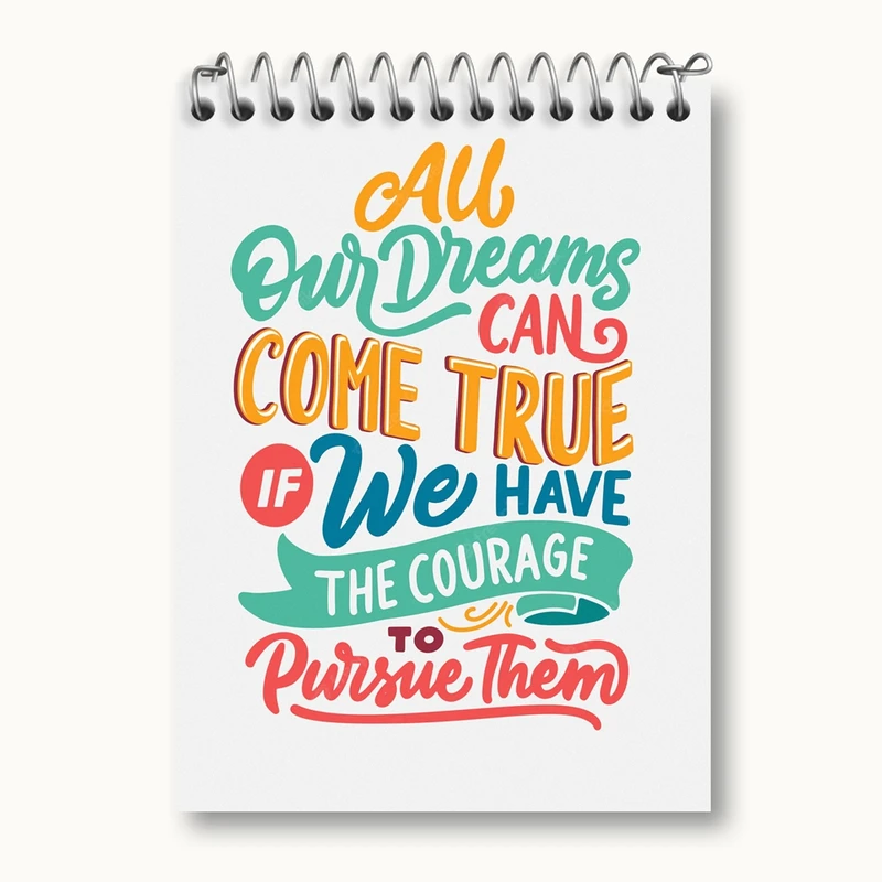 دفتر یادداشت 50 برگ خندالو مدل جملات انگیزشی کد 24797