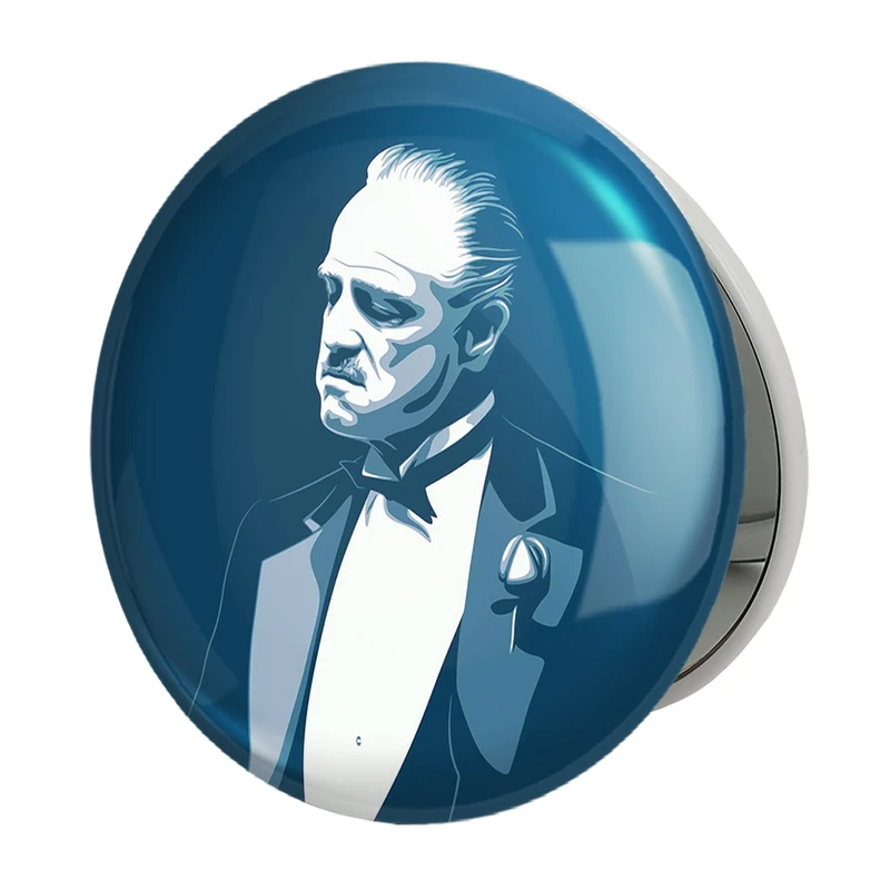 آینه جیبی خندالو طرح پدرخوانده The Godfather مدل تاشو کد 10152 