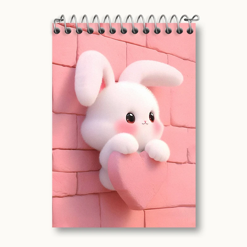 دفتر یادداشت 50 برگ خندالو طرح خرگوش کیوت کد N4745