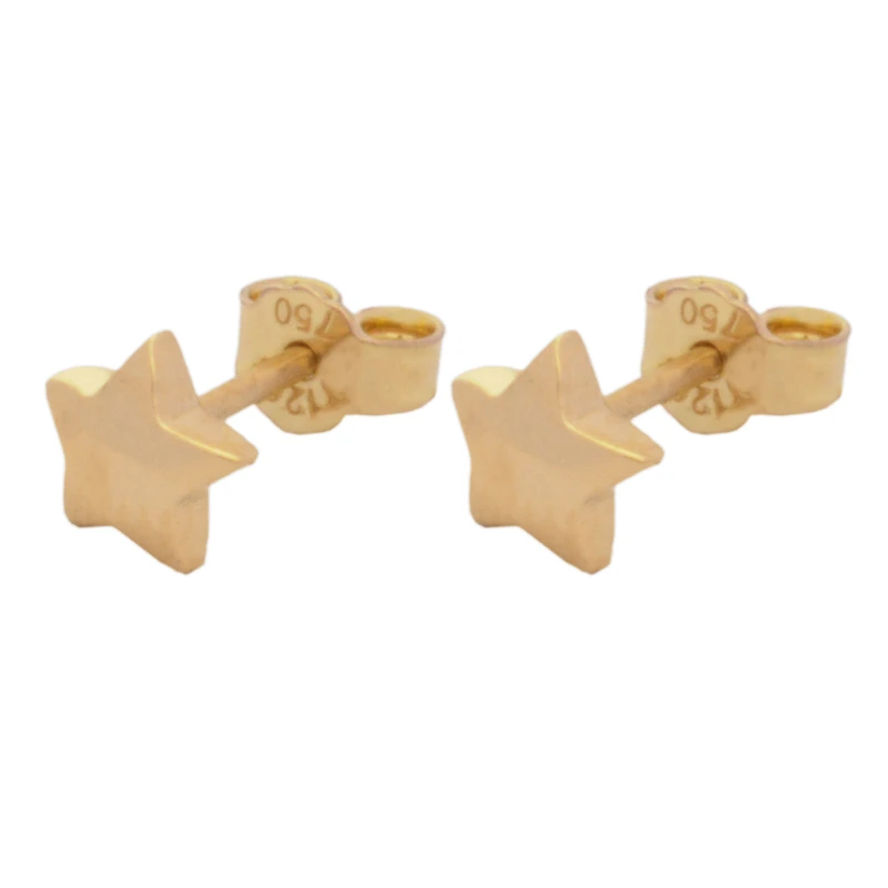 گوشواره میخی طلا 18 عیار زنانه طلای مستجابی مدل ستاره نیکا کد T1263