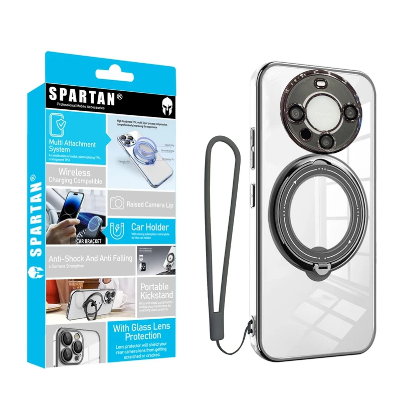 کاور اسپارتان مدل Ring Stand Strap مناسب برای گوشی موبایل هوآوی Huawei Mate 60 Pro به همراه بند