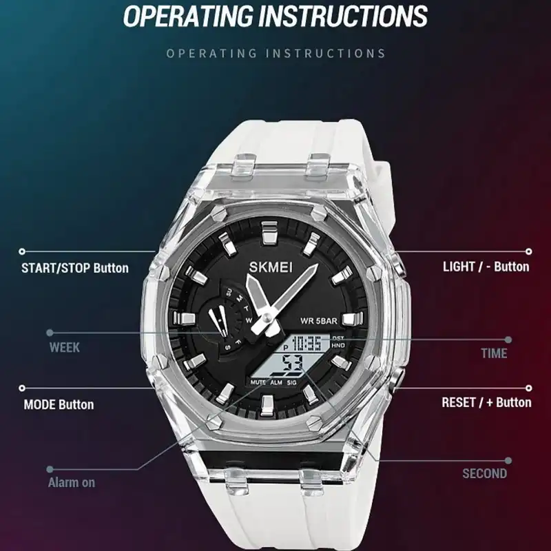 ساعت مچی عقربه ای اسکمی مدل 2100 WW