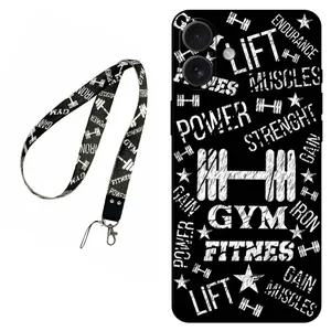 Megafone Gym 0010 Cover For Apple iPhone 16 Mobile Neckband