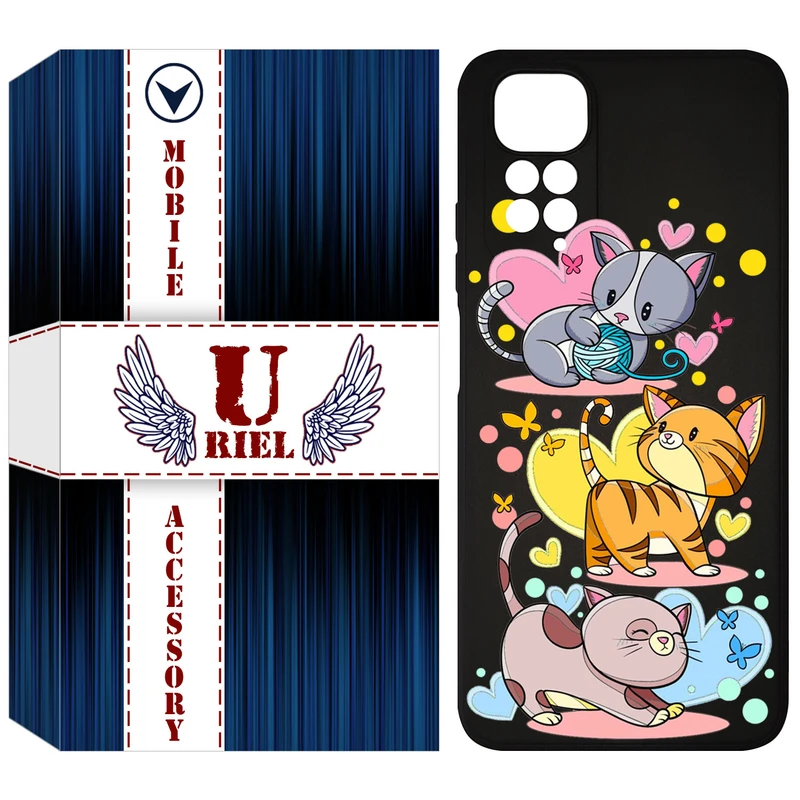 کاور یوریل مدل KSH کد 6 طرح گربه مناسب برای گوشی موبایل شیائومی Redmi Note 11 4G