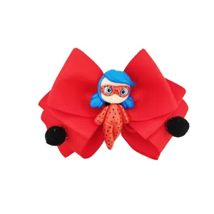 گیره مو دخترانه مدل کفشدوزکی کد M24