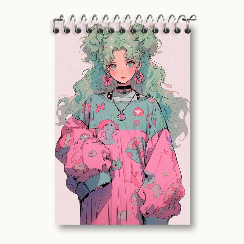 دفتر یادداشت 50 برگ خندالو مدل دخترانه کد F616