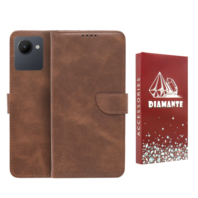 کیف کلاسوری دیامانته مدل Bers Ros مناسب برای گوشی موبایل ریلمی C30s