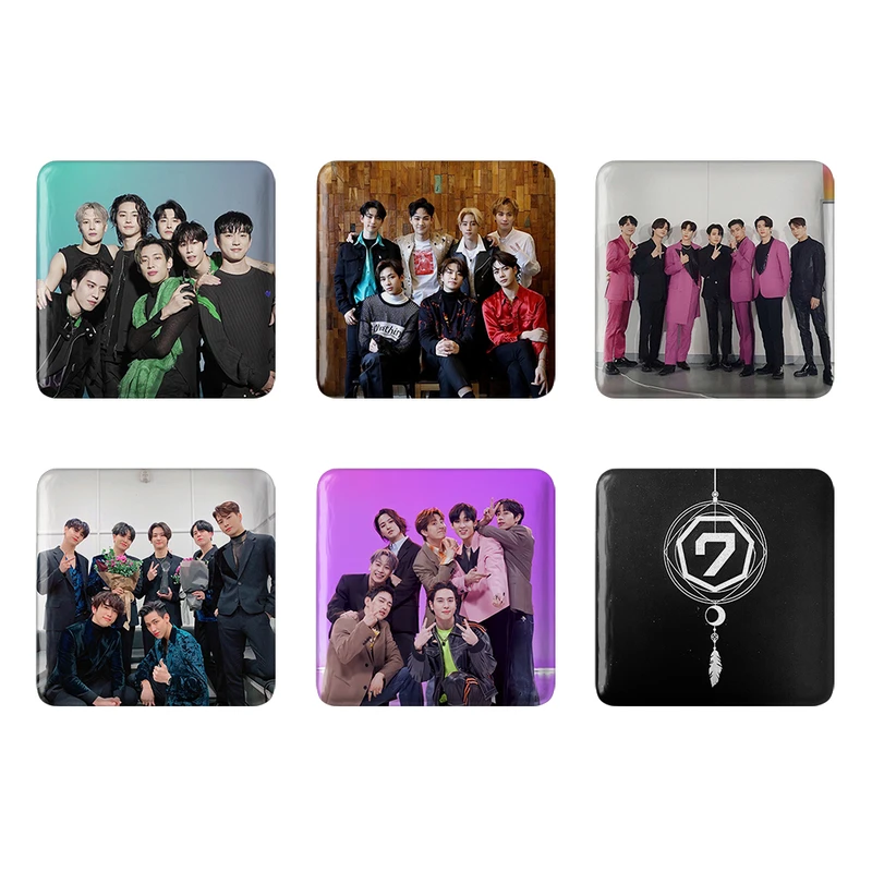 مگنت خندالو طرح گروه گات سون GOT7 کد 1253B مجموعه 6 عددی