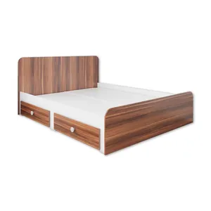 تخت خواب دو نفره وینه چوب مدل والیس سایز 160x200 سانتی متر