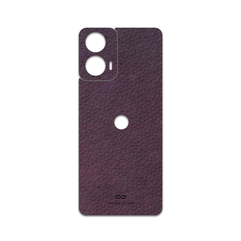 برچسب پوششی ماهوت مدل Purple-Leather مناسب برای گوشی موبایل موتورولا Moto G24