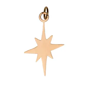 آویز گردنبند طلا 18 عیار زنانه الن نار مدل ستاره کد N3049