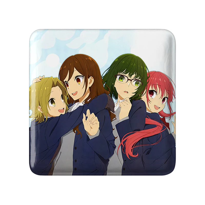 پیکسل خندالو طرح انیمه هوریمیا (Horimiya) مدل مربعی کد 33663