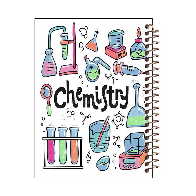 دفتر مشق 100 برگ طرح شیمی کد H472