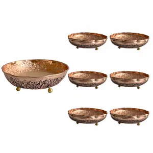 آجیل خوری مسی مدل آفتاب گردان کد ZH321.17 