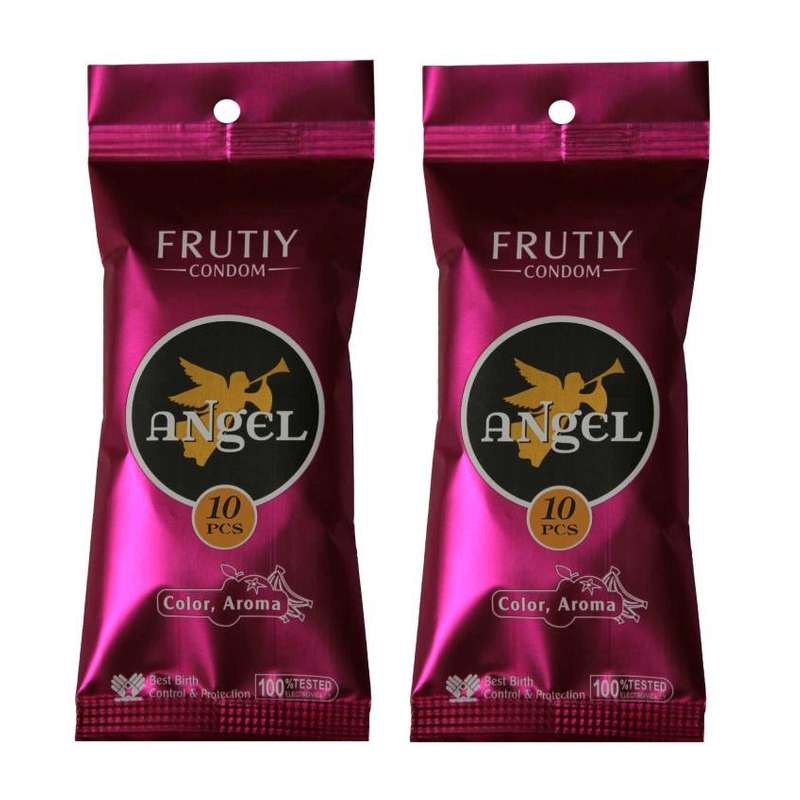 کاندوم انجل مدل Fruity مجموعه 2 عددی