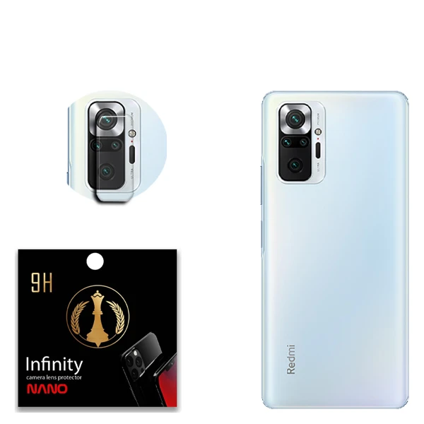 محافظ لنز دوربین سرامیکی اینفینیتی نانو مدل Star Pro Max مناسب برای گوشی موبایل شیائومی Redmi Note 10 Pro