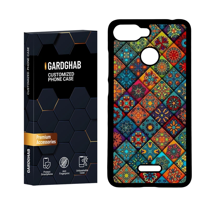 کاور گارد قاب مدل دور ژله ای هنری مناسب برای گوشی موبایل شیائومی Redmi 6