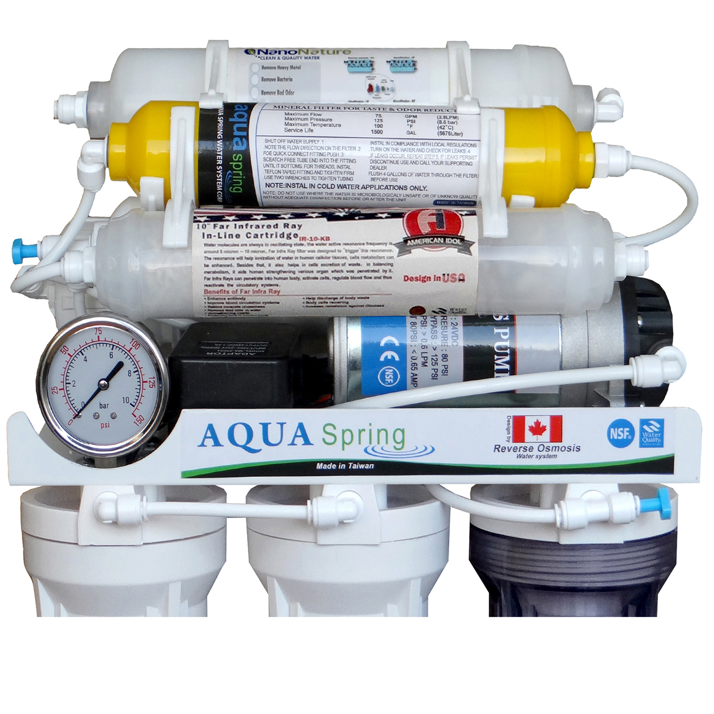 دستگاه تصفیه کننده آب آکوآ اسپرینگ مدل RO - AF1300