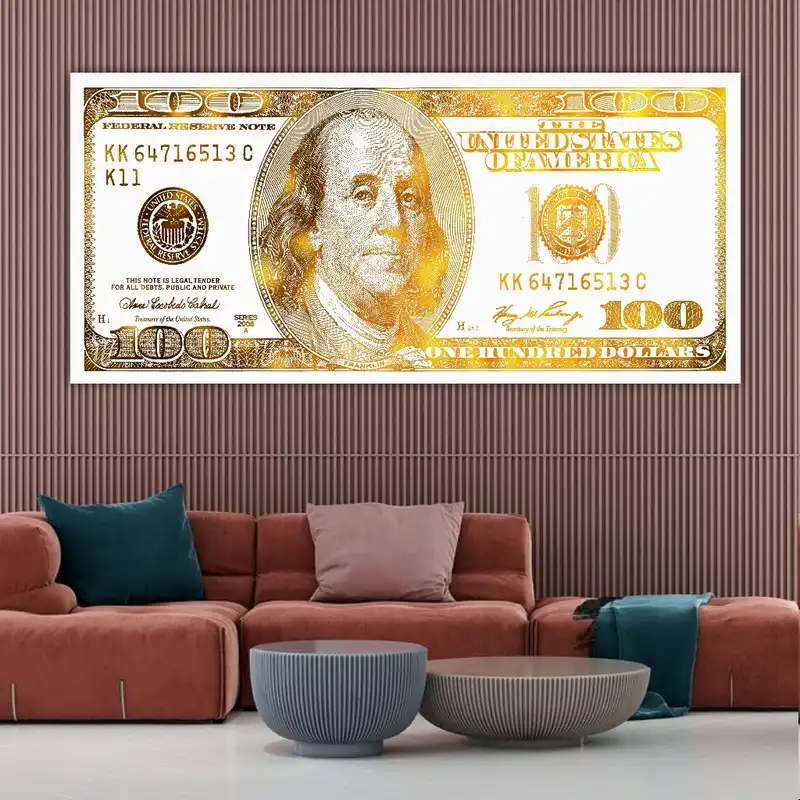 پوستر پارچه ای طرح دلار کد k23