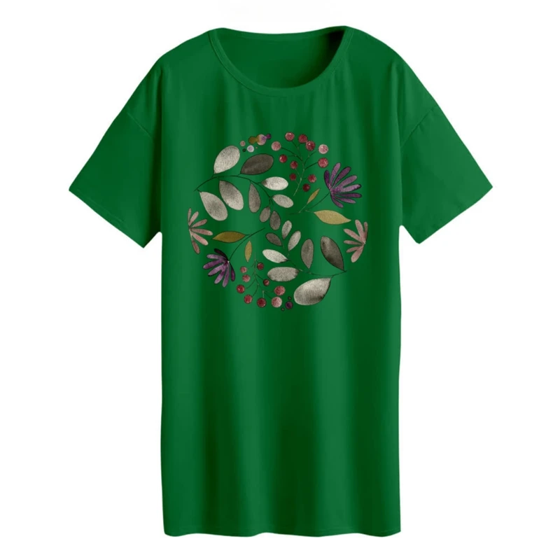 تی شرت لانگ زنانه مدل  مینیمال کد 5