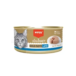 کنسرو غذای گربه بالغ ونپی مدل گورمت گلد طعم بره وزن ۸۵ گرم