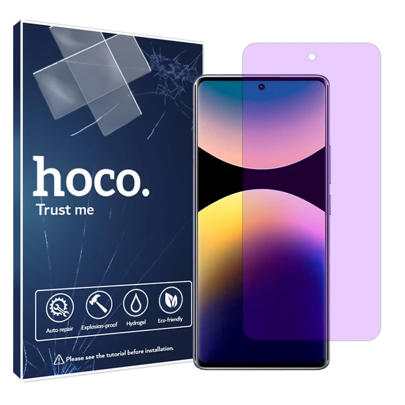 محافظ صفحه نمایش فیلتر بنفش هوکو مدل Eye Care مناسب برای گوشی موبایل شیائومی Redmi Note 14 Pro 4G