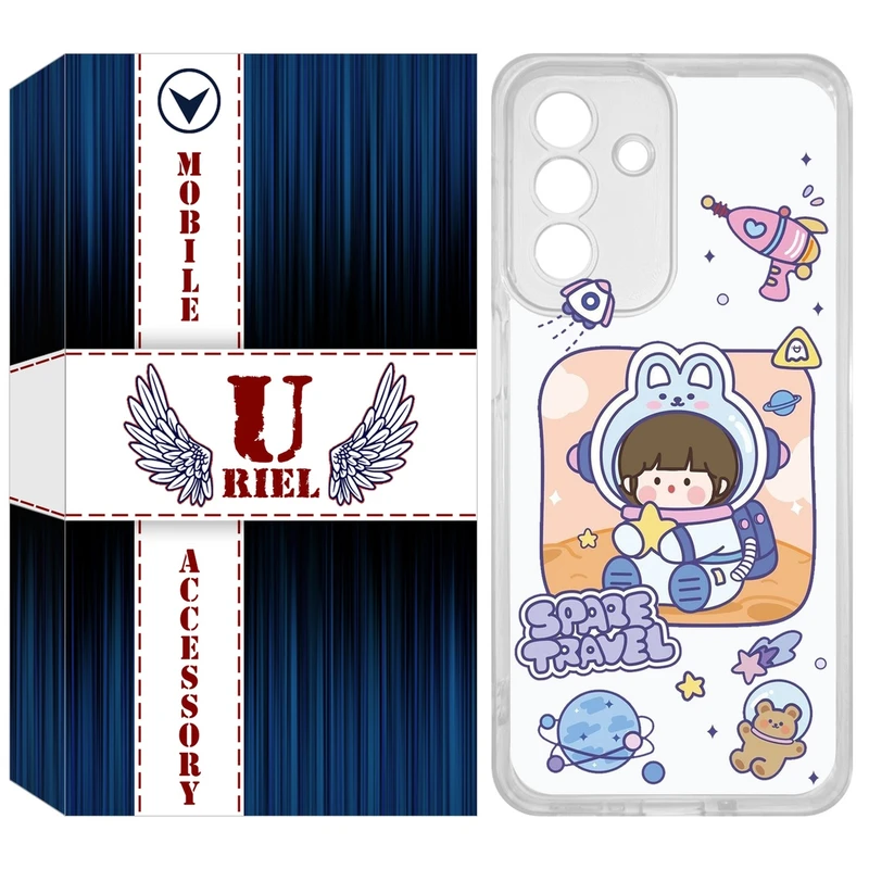 کاور یوریل مدل Clear کد 9 طرح دختر فضانورد مناسب برای گوشی موبایل سامسونگ Galaxy A26