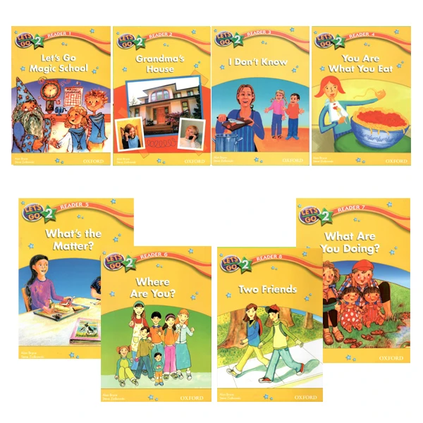 کتاب Lets Go Readers 2 اثر جمعی از نویسندگان انتشارات OXFORD هشت جلدی  