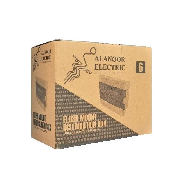 جعبه فیوز 6 عددی آلانور الکتریک مدل توکار