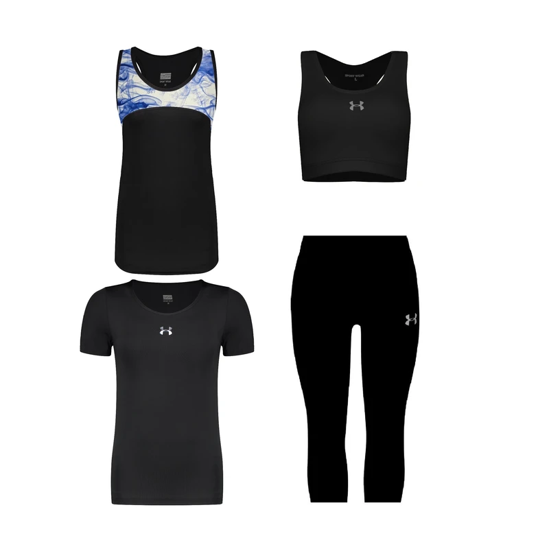 ست چهار تکه لباس ورزشی زنانه مدل 1801-7101-3601-3101