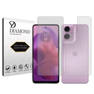 Diamond Tough model matte screen protector suitable for Motorola Moto G24 mobile phone along with the back protector