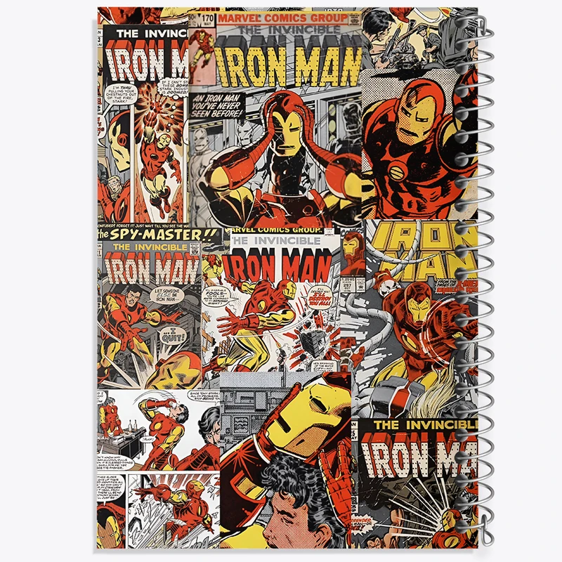 دفتر شطرنجی 50 برگ خندالو طرح مرد آهنی مارول (Marvel) کد N2684