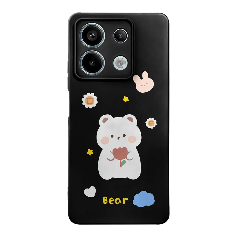 کاور قاب گارد طرح خرس کیوت کد t12223 مناسب برای گوشی موبایل شیائومی Redmi Note 13 5G