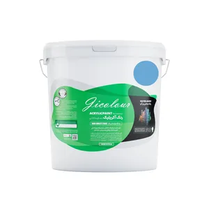 رنگ اکریلیک نمای داخل مات ژیکالر مدل آبی روح آب کد L-B002 حجم 900 میلی لیتر