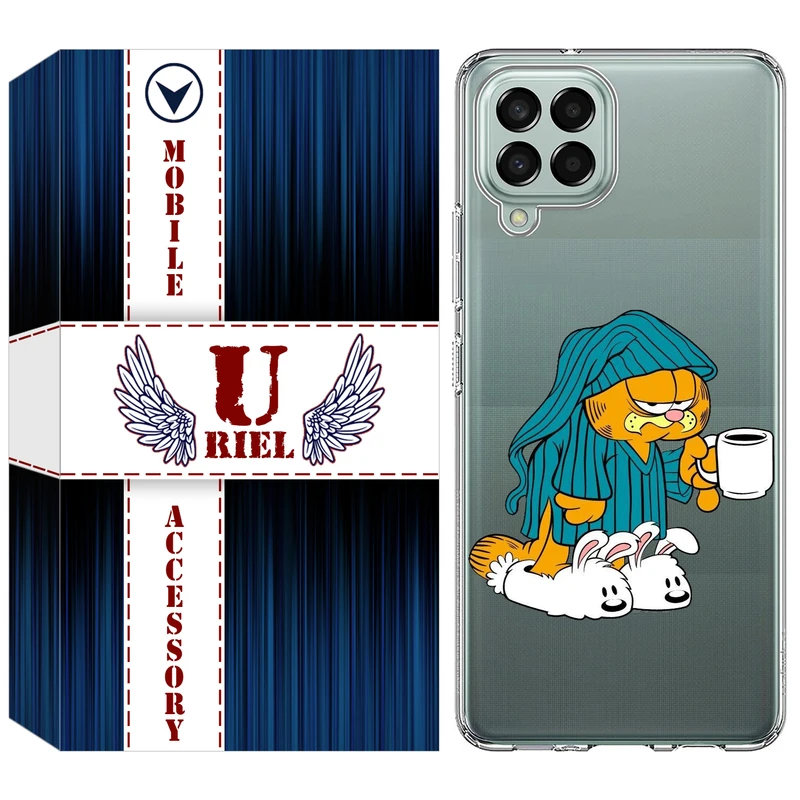 کاور یوریل مدل Clear کد 72 طرح گارفیلد مناسب برای گوشی موبایل سامسونگ Galaxy M33