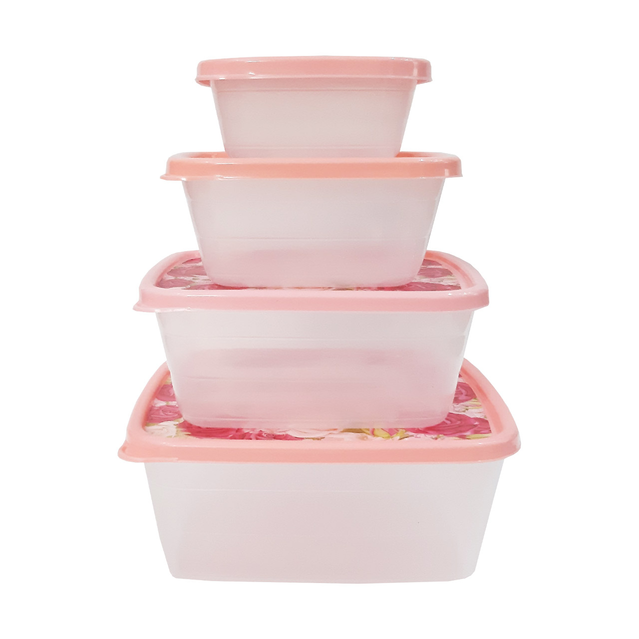 ظرف نگهدارنده مدل Rose1 مجموعه 4 عددی