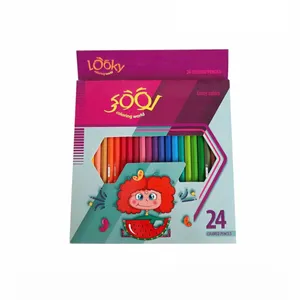 مداد رنگي 24 رنگ لووکی كد 0008