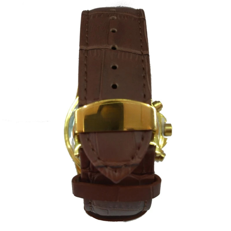 ساعت مچی عقربه‌ای مردانه کوارتز مدل کلاسیک تک موتوره بند چرم کد 1.3