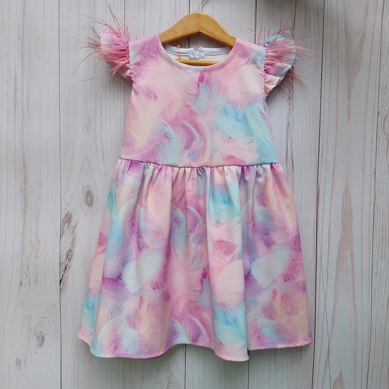 عکس شماره 2 : پیراهن بدون آستین یقه گرد دخترانه مدل peransa