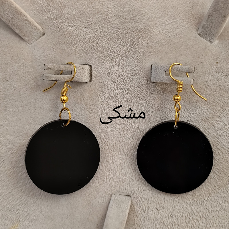 گوشواره زنانه مدل دایره پلکسی