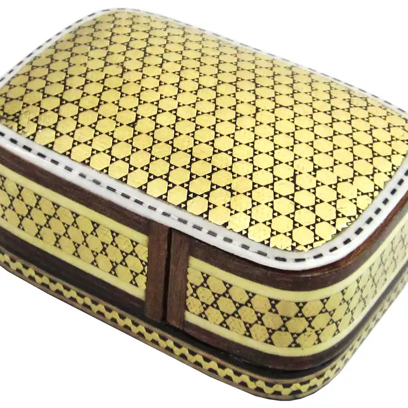 جعبه جواهرات خاتم کاری مدل کشویی کد 85-1