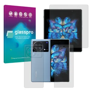 Glass Pro Resistant model transparent screen protector suitable for Vivo X Fold mobile phone along with back protector