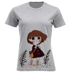 تی شرت آستین کوتاه زنانه مدل دختر A69