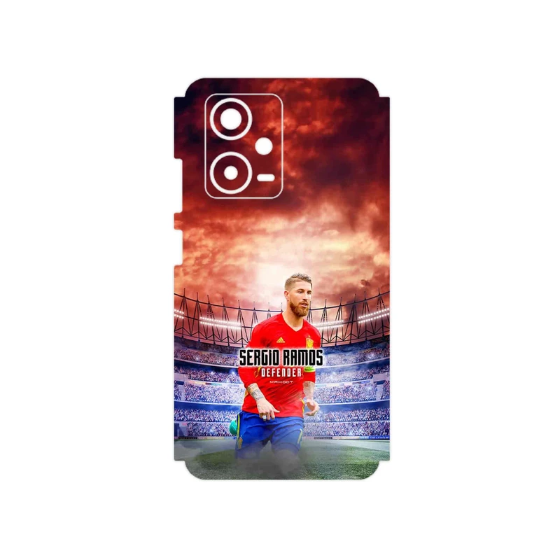 برچسب پوششی ماهوت مدل Sergio Ramos مناسب برای گوشی موبایل شیائومی Redmi Note 12 Pro Plus