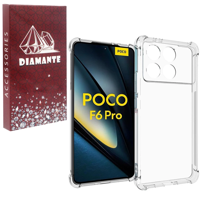 کاور دیامانته مدل ساده مناسب برای گوشی موبایل شیائومی Poco F6 Pro 