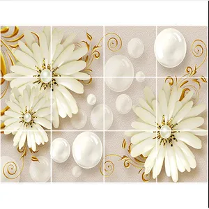 تایل سقفی طرح گل و حباب کد 1081-12 سایز 60x60 سانتی متر مجموعه 12 عددی