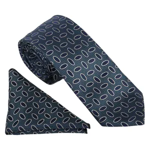 ست کراوات و دستمال جیب مردانه نسن مدل T251