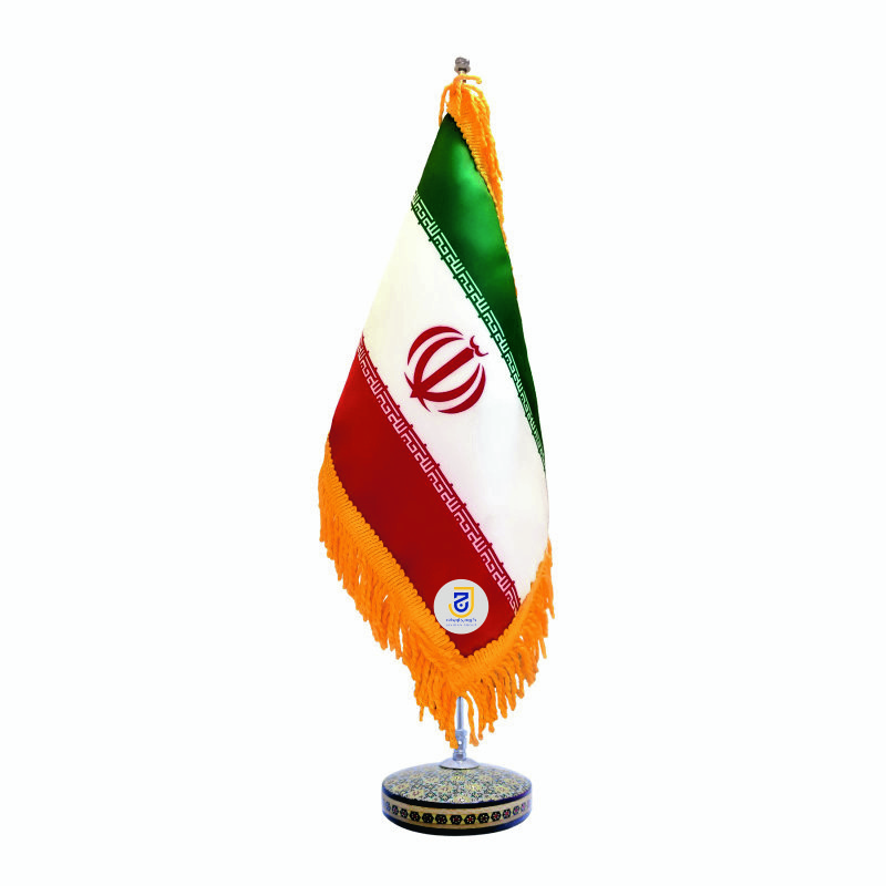 پرچم رومیزی جاویدان تندیس پرگاس مدل ایران خاتم کد 4