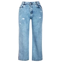 شلوار جین زنانه دکسونری مدل 256006613 راسته سنگشور زاپ دار