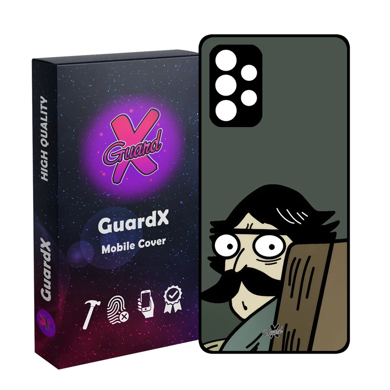 کاور گارد ایکس طرح مرد مدل Glass10672 مناسب برای گوشی موبایل سامسونگ Galaxy A52/A52S